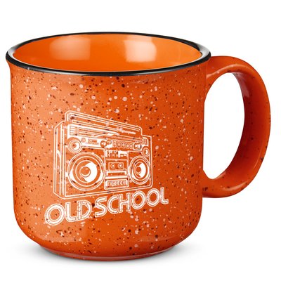 Old School Boombox 80s Rap 15oz Campfire Ceramic Mug
