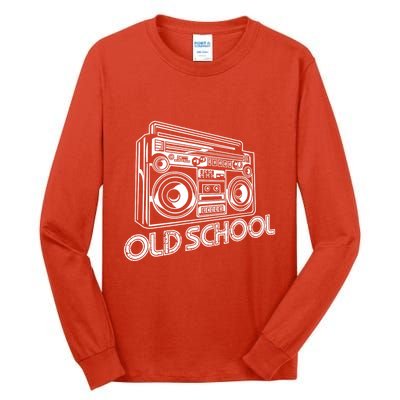 Old School Boombox 80s Rap Tall Long Sleeve T-Shirt
