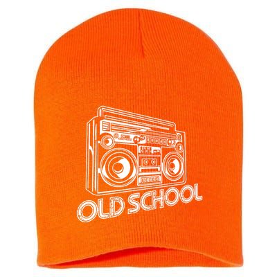 Old School Boombox 80s Rap Short Acrylic Beanie