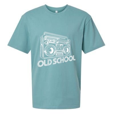 Old School Boombox 80s Rap Sueded Cloud Jersey T-Shirt