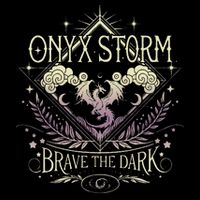 Onyx Storm Brave The Dark Fourth Wingg Basgiath War Collegee Button