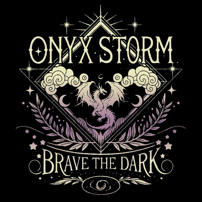 Onyx Storm Brave The Dark Fourth Wingg Basgiath War Collegee Button
