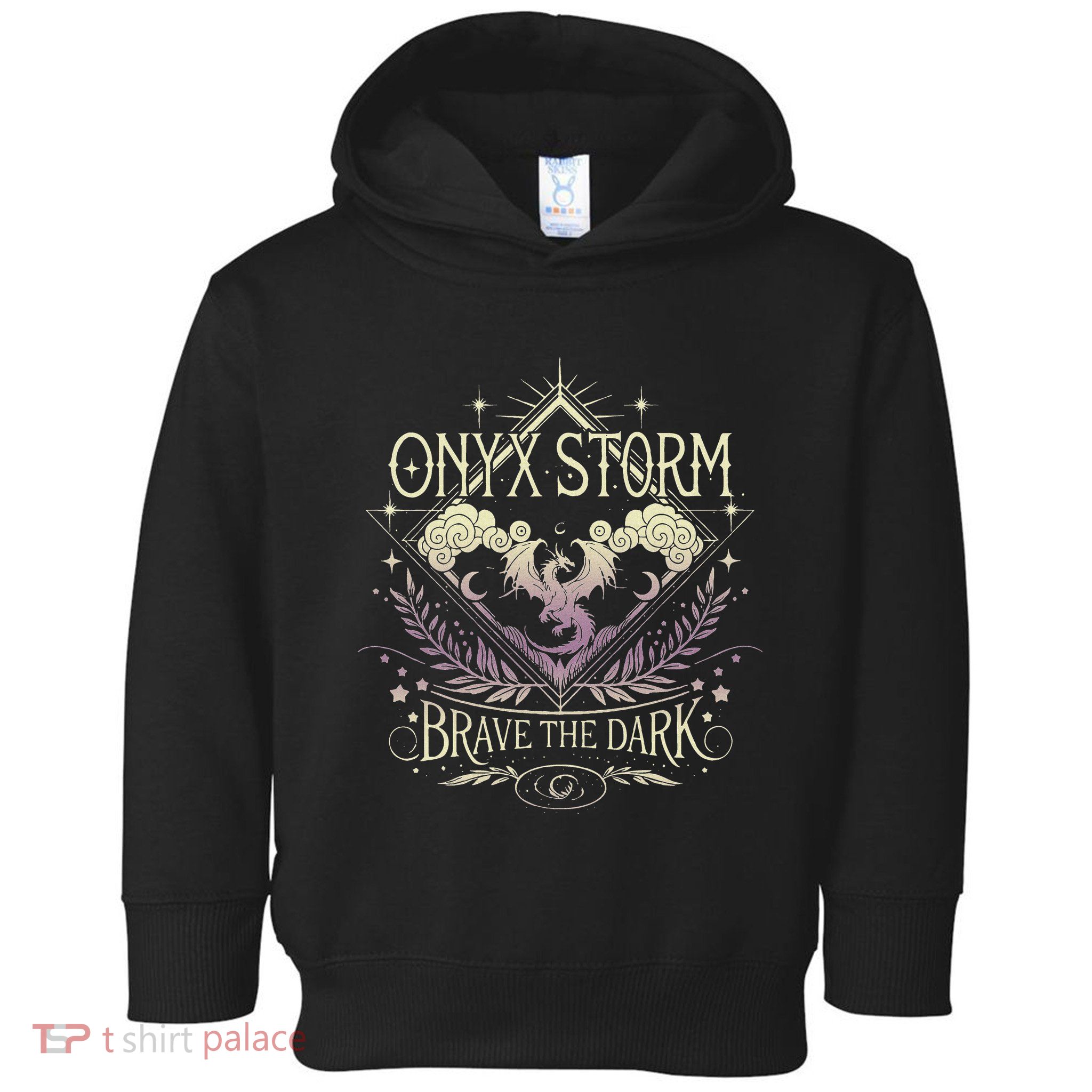 Onyx Storm Brave The Dark Fourth Wingg Basgiath War Collegee Toddler Hoodie