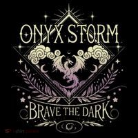 Onyx Storm Brave The Dark Fourth Wingg Basgiath War Collegee Short Acrylic Beanie