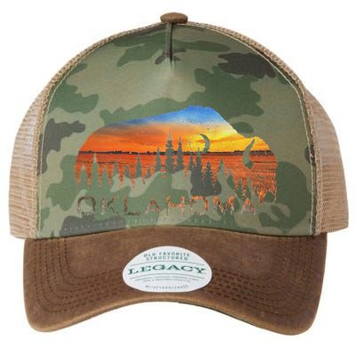 Oklahoma Sunset Buffalo Legacy Tie Dye Trucker Hat