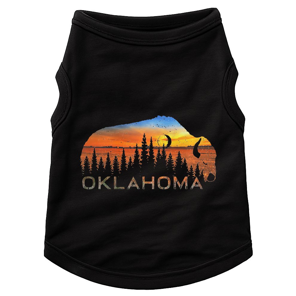 Oklahoma Sunset Buffalo Doggie Tank