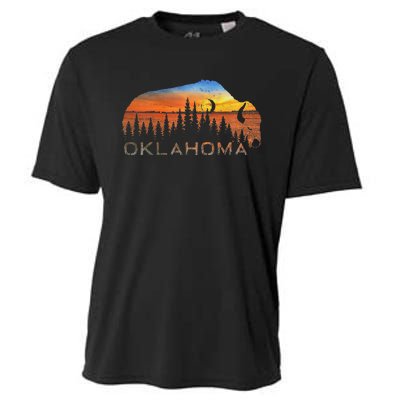 Oklahoma Sunset Buffalo Cooling Performance Crew T-Shirt