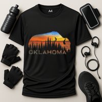 Oklahoma Sunset Buffalo Cooling Performance Crew T-Shirt