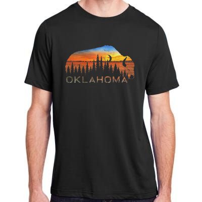 Oklahoma Sunset Buffalo Adult ChromaSoft Performance T-Shirt