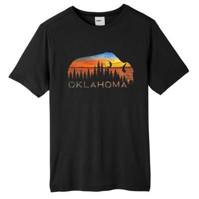 Oklahoma Sunset Buffalo Tall Fusion ChromaSoft Performance T-Shirt