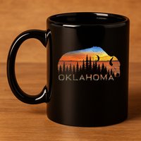 Oklahoma Sunset Buffalo 11oz C Handle Ceramic Mug