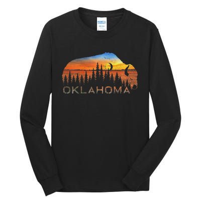 Oklahoma Sunset Buffalo Tall Long Sleeve T-Shirt