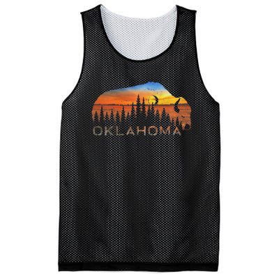 Oklahoma Sunset Buffalo Mesh Reversible Basketball Jersey Tank