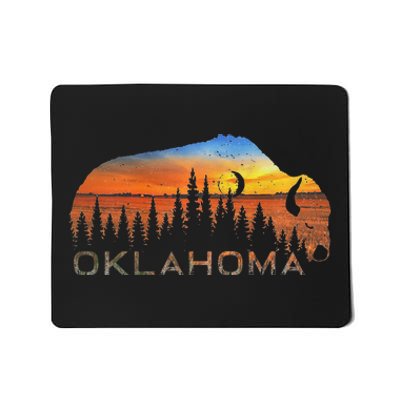 Oklahoma Sunset Buffalo Mousepad