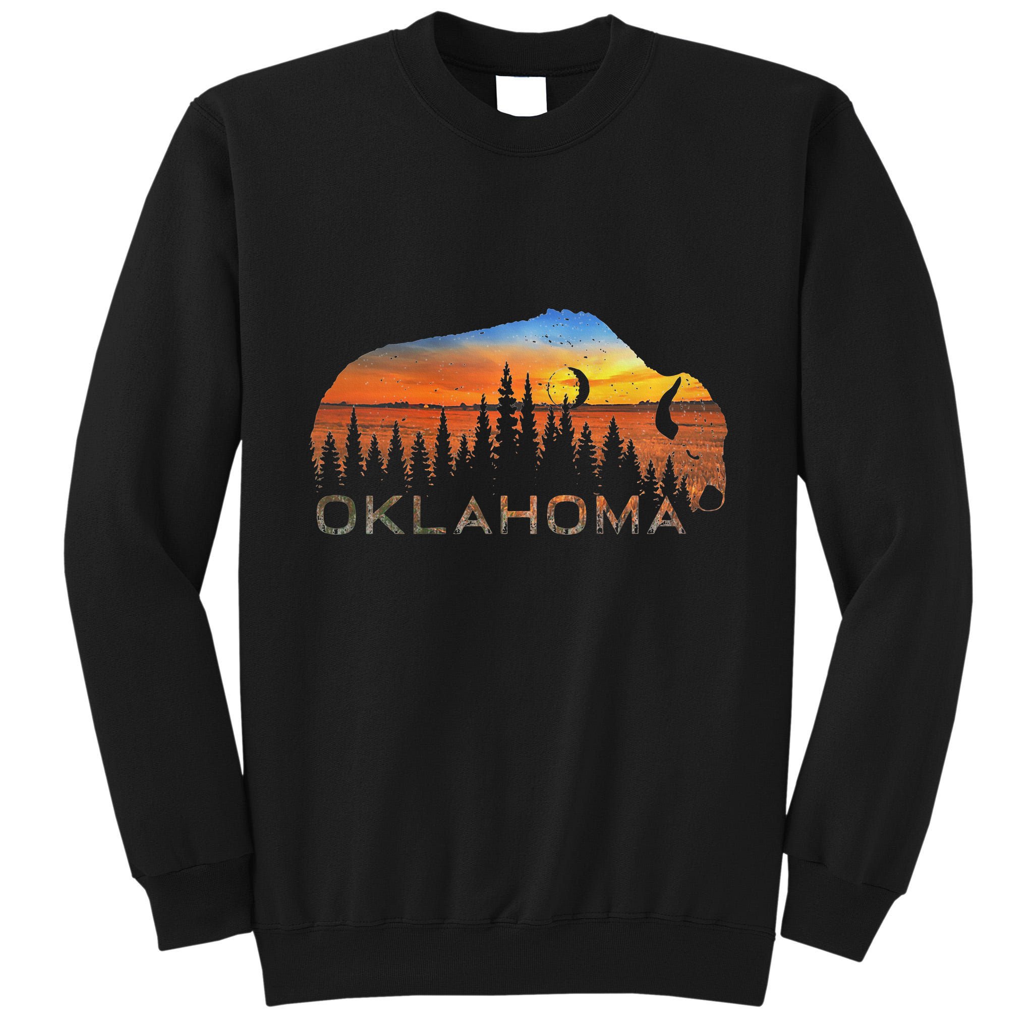 Oklahoma Sunset Buffalo Tall Sweatshirt