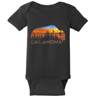 Oklahoma Sunset Buffalo Baby Bodysuit