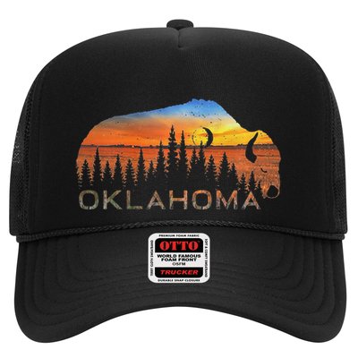 Oklahoma Sunset Buffalo Trucker Hat