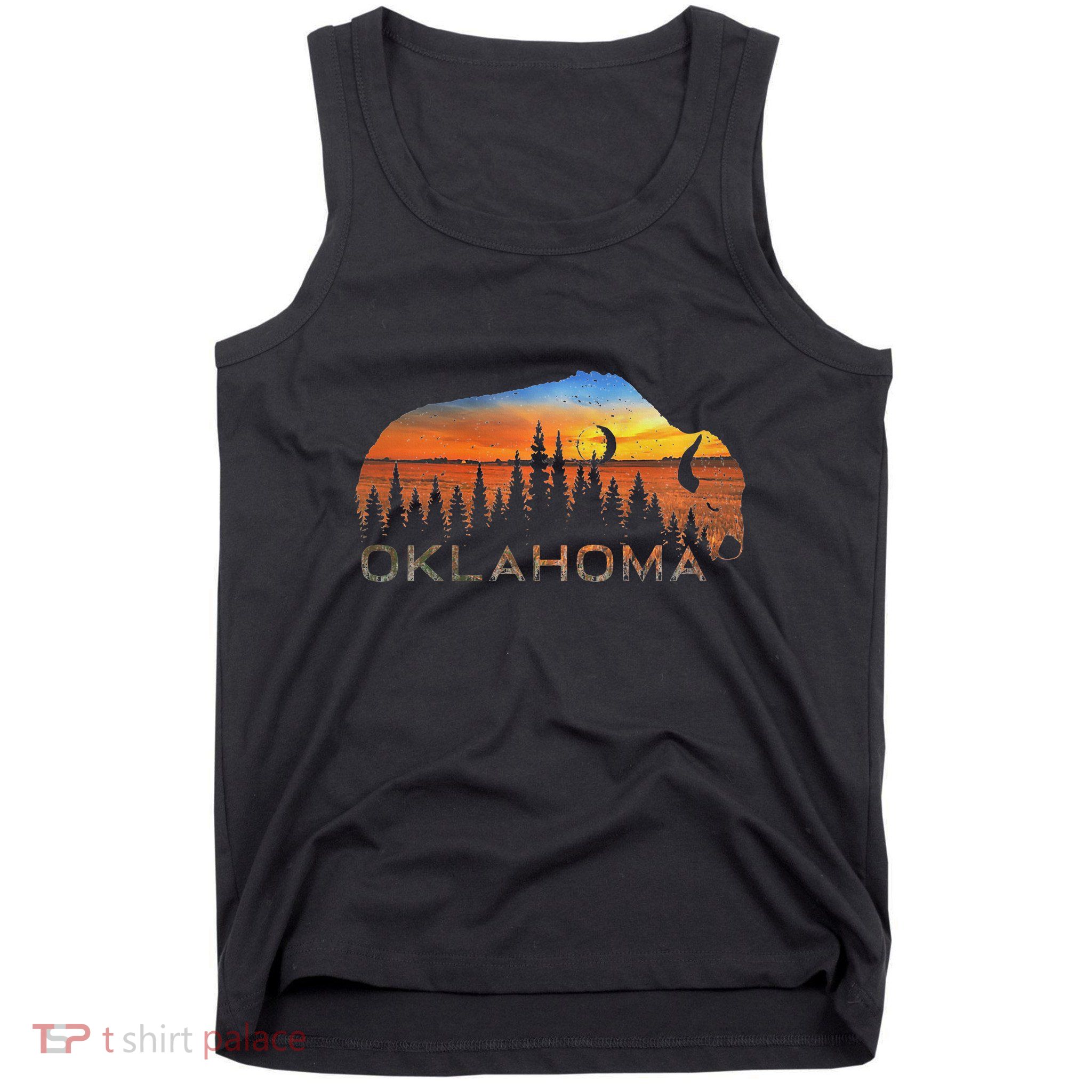 Oklahoma Sunset Buffalo Tank Top