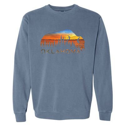 Oklahoma Sunset Buffalo Garment-Dyed Sweatshirt