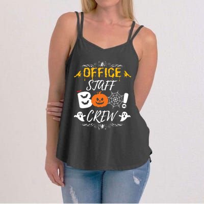 Office Staff Boo Crew Funny Halloween Matching Costume Women's Strappy Tank