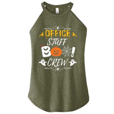 Office Staff Boo Crew Funny Halloween Matching Costume Women's Perfect Tri Rocker Tank