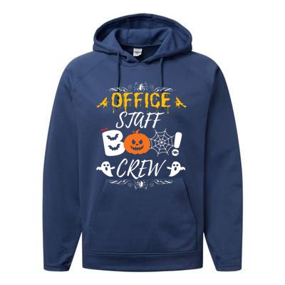 Office Staff Boo Crew Funny Halloween Matching Costume Performance Fleece Hoodie