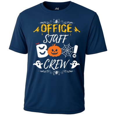 Office Staff Boo Crew Funny Halloween Matching Costume Cooling Performance Crew T-Shirt