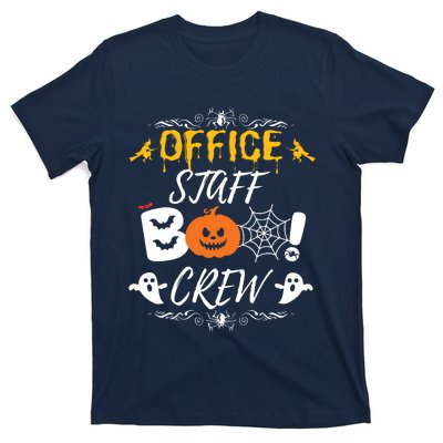 Office Staff Boo Crew Funny Halloween Matching Costume T-Shirt