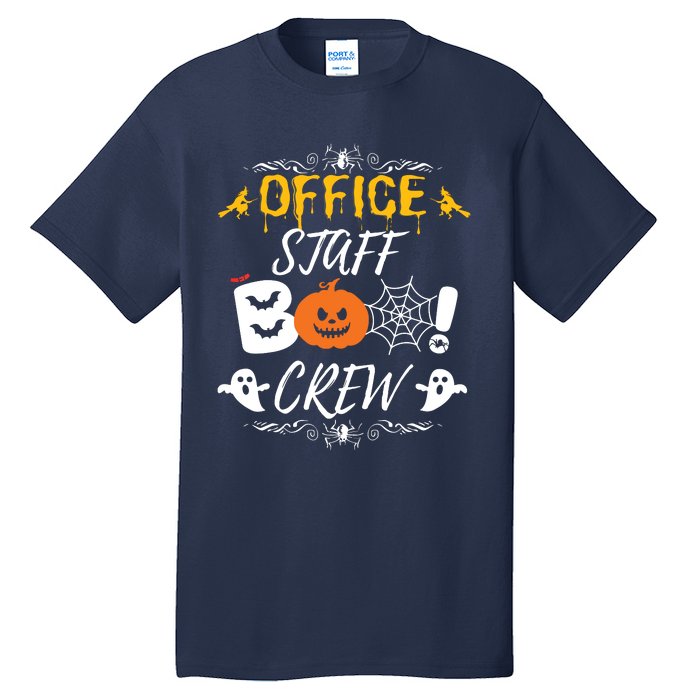 Office Staff Boo Crew Funny Halloween Matching Costume Tall T-Shirt