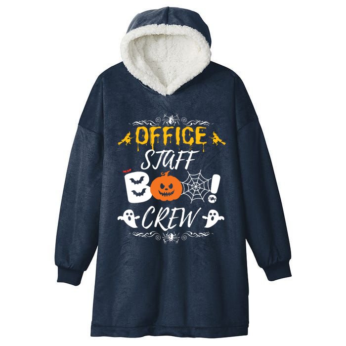 Office Staff Boo Crew Funny Halloween Matching Costume Hooded Wearable Blanket