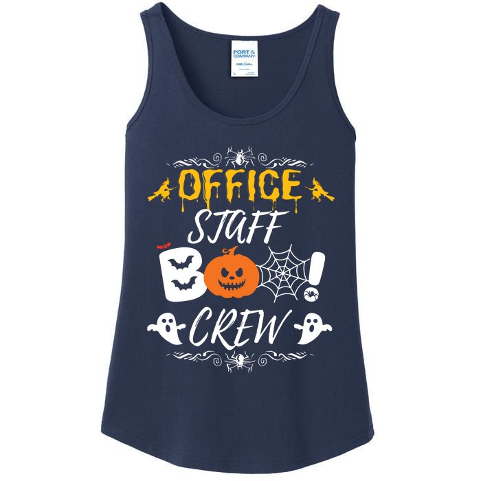 Office Staff Boo Crew Funny Halloween Matching Costume Ladies Essential Tank