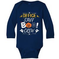 Office Staff Boo Crew Funny Halloween Matching Costume Baby Long Sleeve Bodysuit