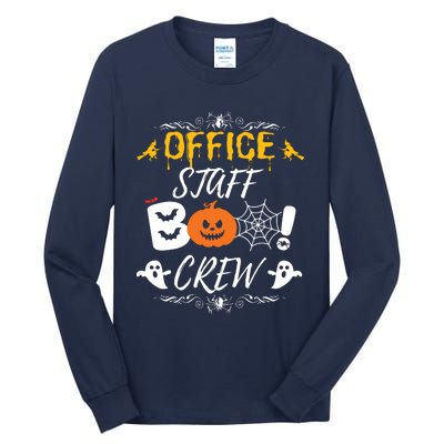 Office Staff Boo Crew Funny Halloween Matching Costume Tall Long Sleeve T-Shirt