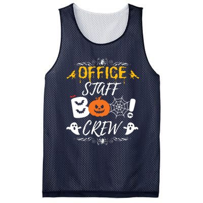 Office Staff Boo Crew Funny Halloween Matching Costume Mesh Reversible Basketball Jersey Tank