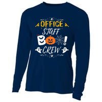 Office Staff Boo Crew Funny Halloween Matching Costume Cooling Performance Long Sleeve Crew