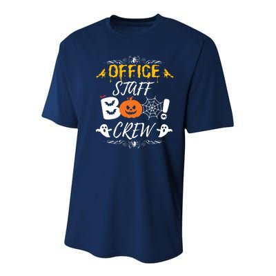 Office Staff Boo Crew Funny Halloween Matching Costume Youth Performance Sprint T-Shirt