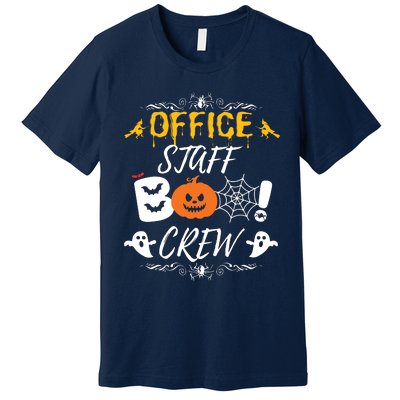 Office Staff Boo Crew Funny Halloween Matching Costume Premium T-Shirt