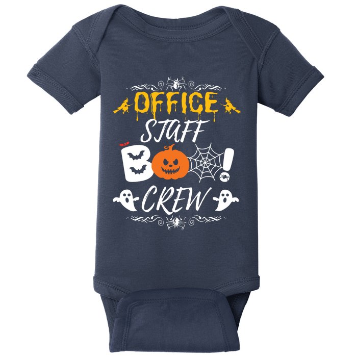 Office Staff Boo Crew Funny Halloween Matching Costume Baby Bodysuit