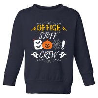 Office Staff Boo Crew Funny Halloween Matching Costume Toddler Sweatshirt