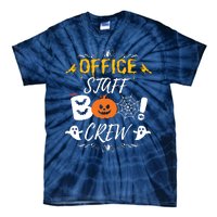 Office Staff Boo Crew Funny Halloween Matching Costume Tie-Dye T-Shirt