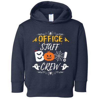 Office Staff Boo Crew Funny Halloween Matching Costume Toddler Hoodie