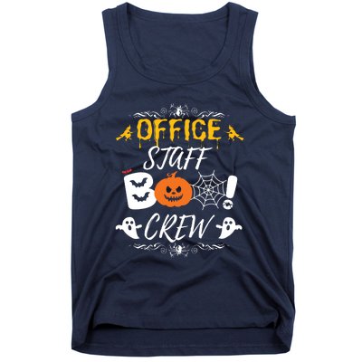 Office Staff Boo Crew Funny Halloween Matching Costume Tank Top