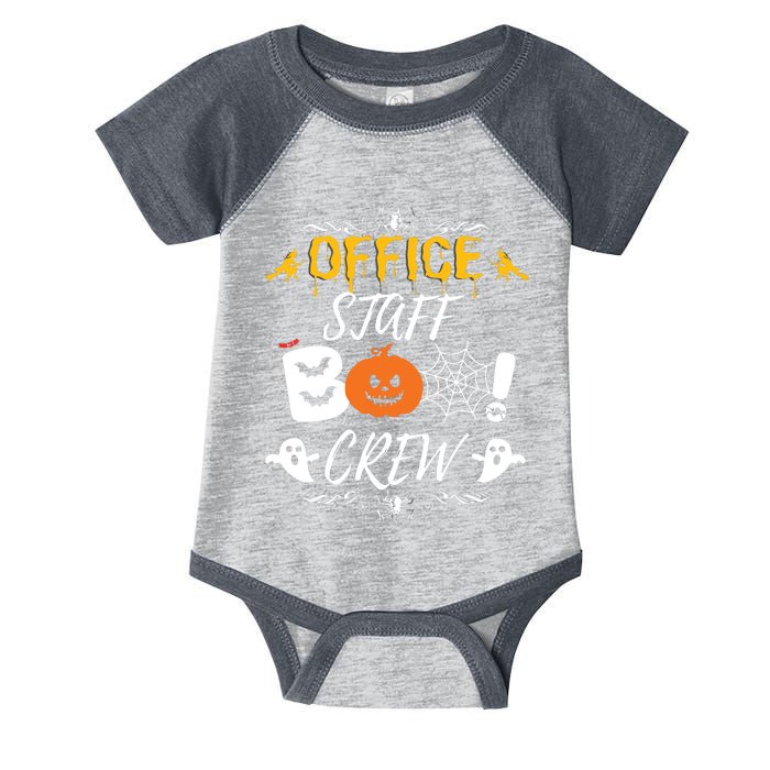 Office Staff Boo Crew Funny Halloween Matching Costume Infant Baby Jersey Bodysuit