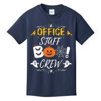 Office Staff Boo Crew Funny Halloween Matching Costume Kids T-Shirt