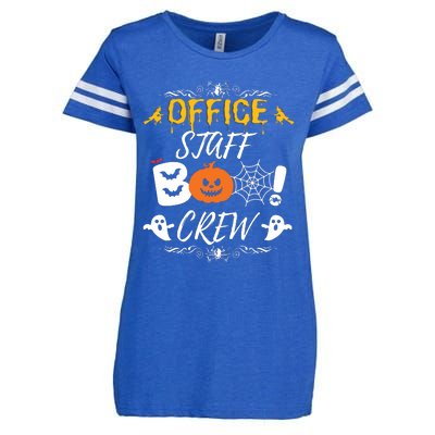 Office Staff Boo Crew Funny Halloween Matching Costume Enza Ladies Jersey Football T-Shirt