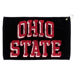 Ohio State Buckeyes Retro Arch Black Grommeted Golf Towel