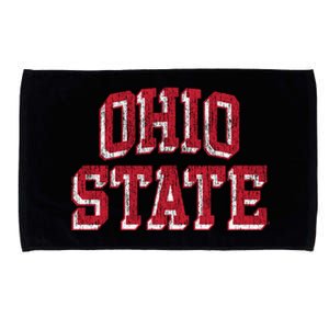 Ohio State Buckeyes Retro Arch Black Microfiber Hand Towel