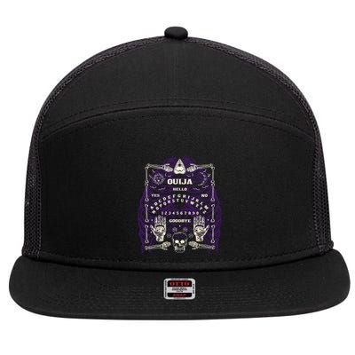 Ouija Spirit Board 7 Panel Mesh Trucker Snapback Hat