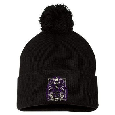 Ouija Spirit Board Pom Pom 12in Knit Beanie
