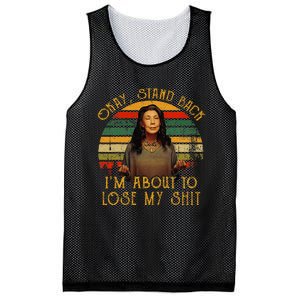 Okay Stand Back IM About To Lose My Shit Mesh Reversible Basketball Jersey Tank